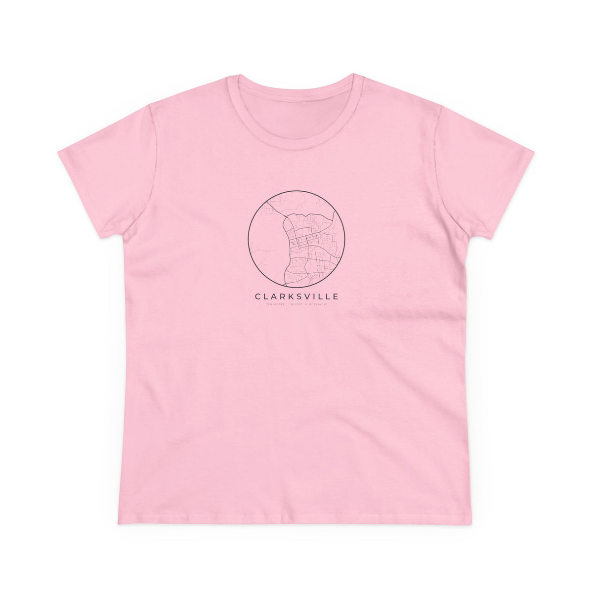 Clarksville Street Map Women's T-Shirt