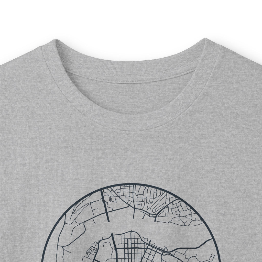 Chattanooga Street Map Long Sleeve T-Shirt