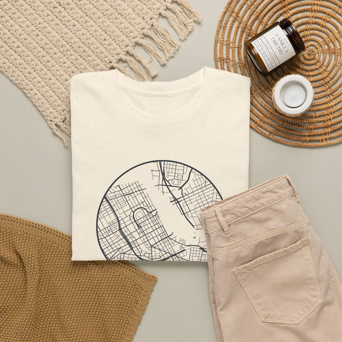 Nashville Street Map T-Shirt