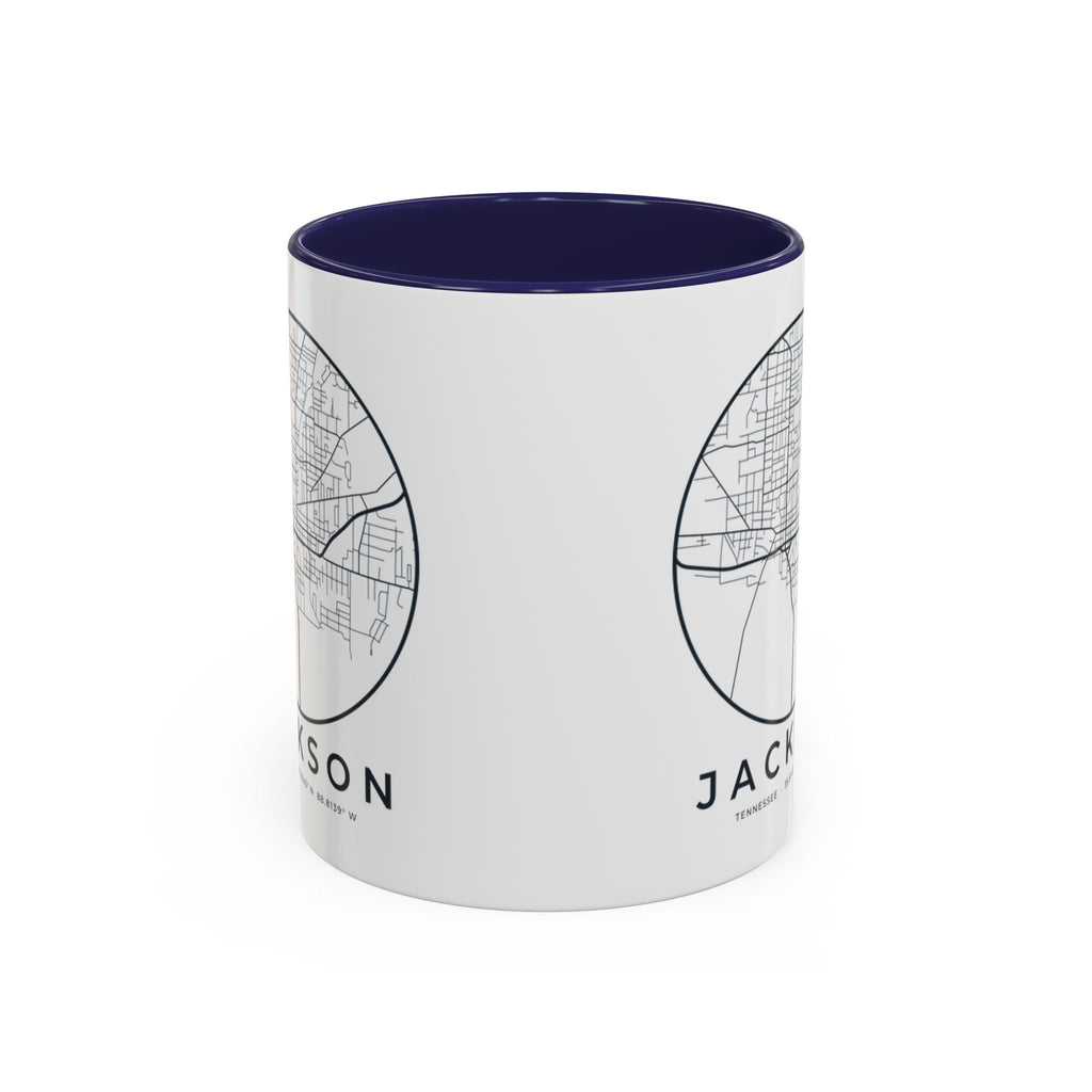 Jackson Street Map Accent Mug