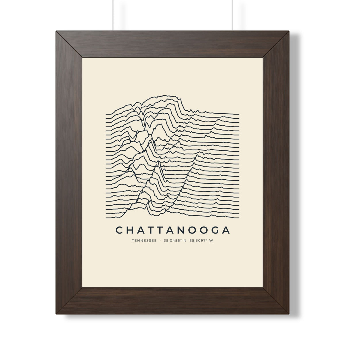Chattanooga Ridgeline Framed Print