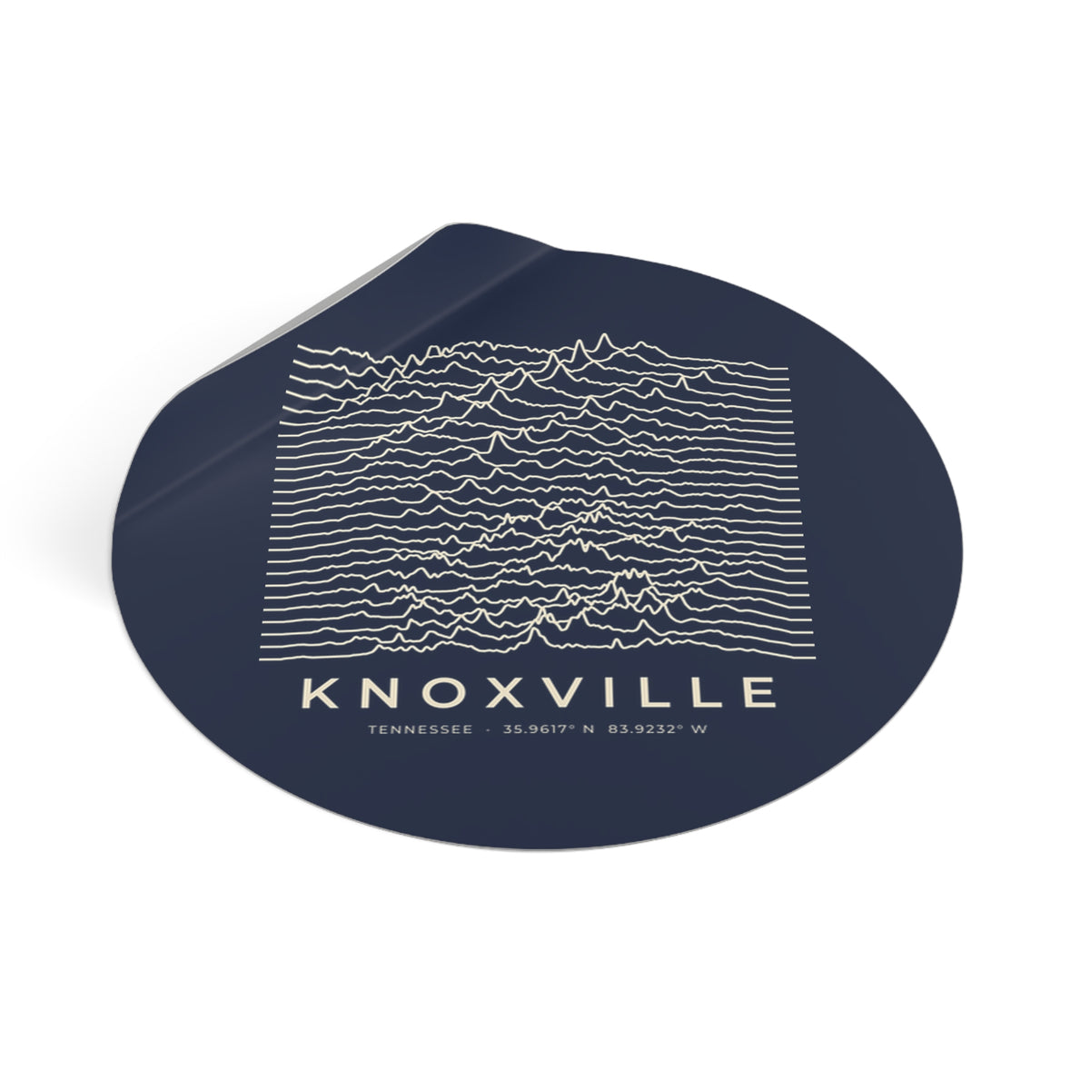 Knoxville Ridgeline Sticker (Navy)
