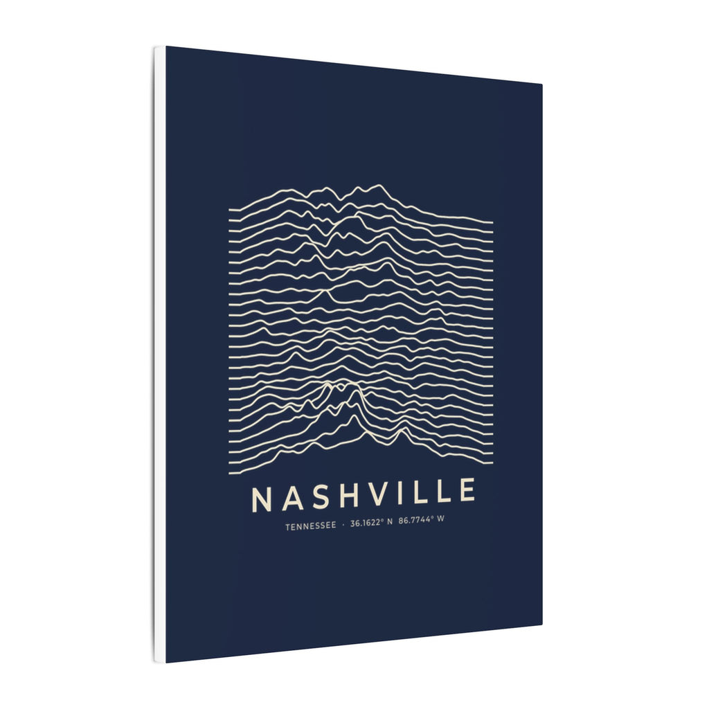 Nashville Ridgeline Canvas Print (Navy)