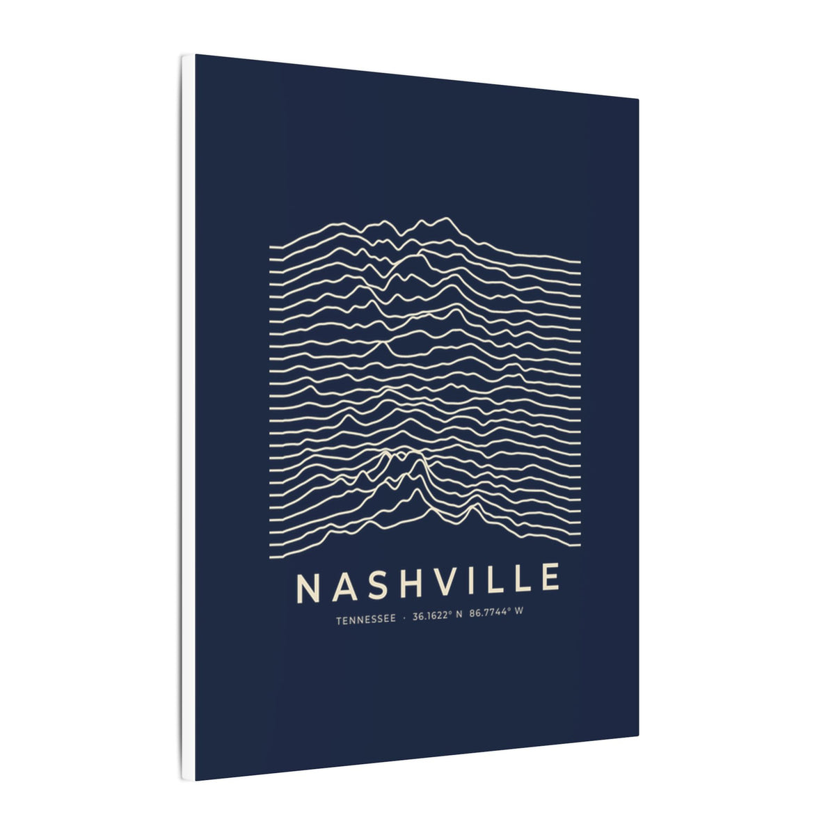 Nashville Ridgeline Canvas Print (Navy)