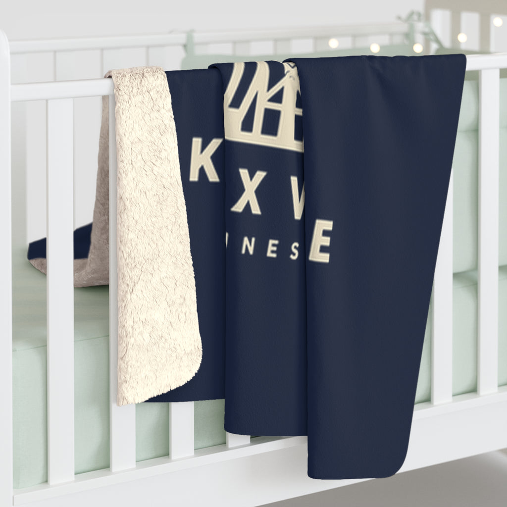 Knoxville Sunsphere Sherpa Blanket (Navy)