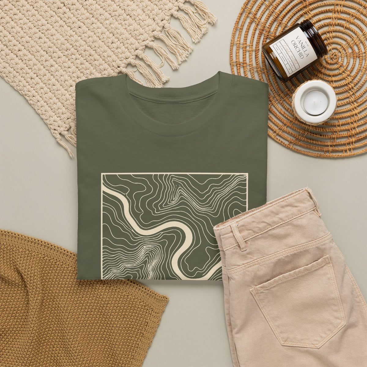 Chattanooga Topo Map T-Shirt