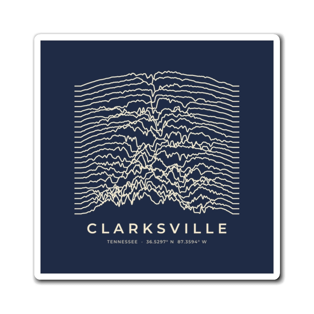 Clarksville Ridgeline Magnet (Navy)