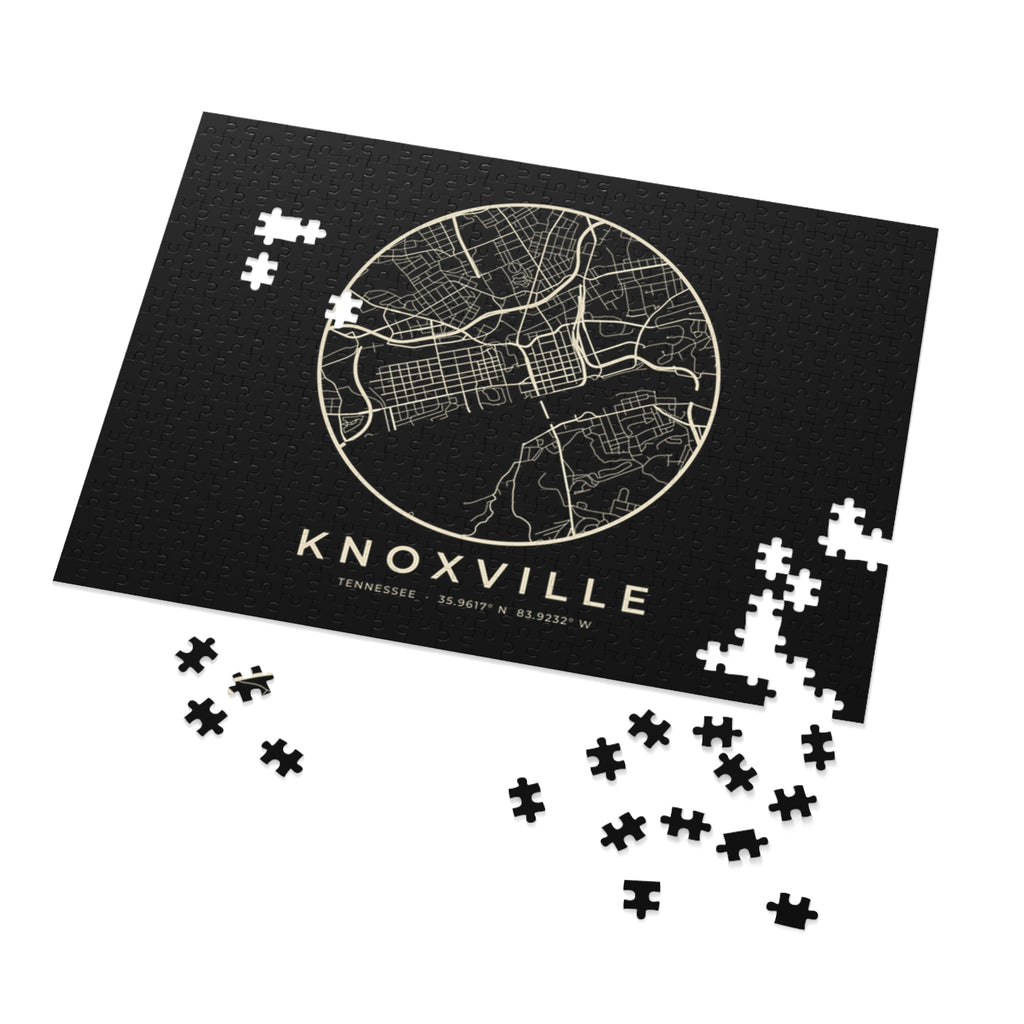 Knoxville Street Map Puzzle (Black)