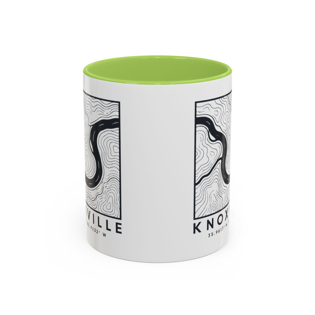Knoxville Topo Map Accent Mug