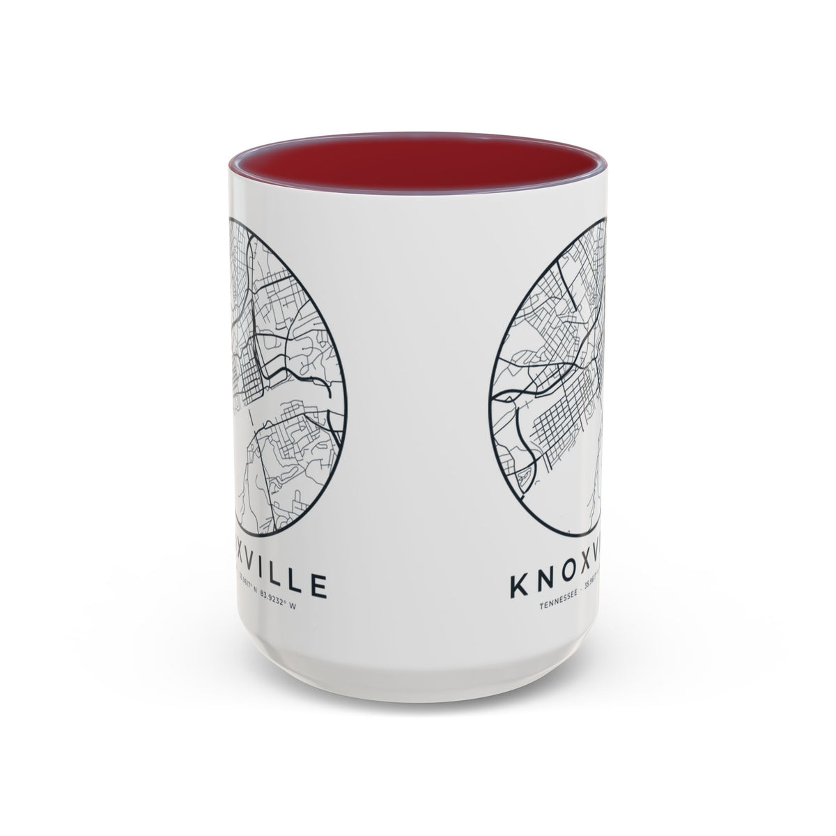 Knoxville Street Map Accent Mug