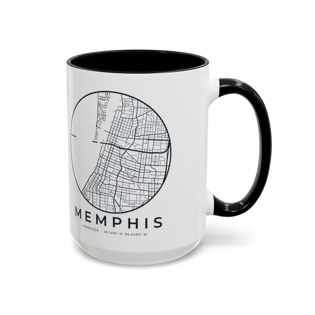 Memphis Street Map Accent Mug