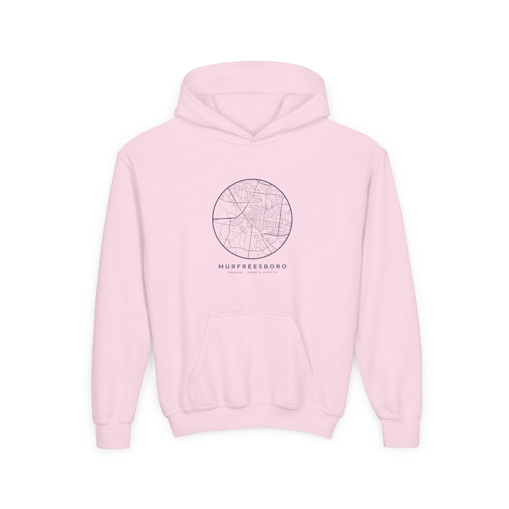 Murfreesboro Street Map Kids Hoodie