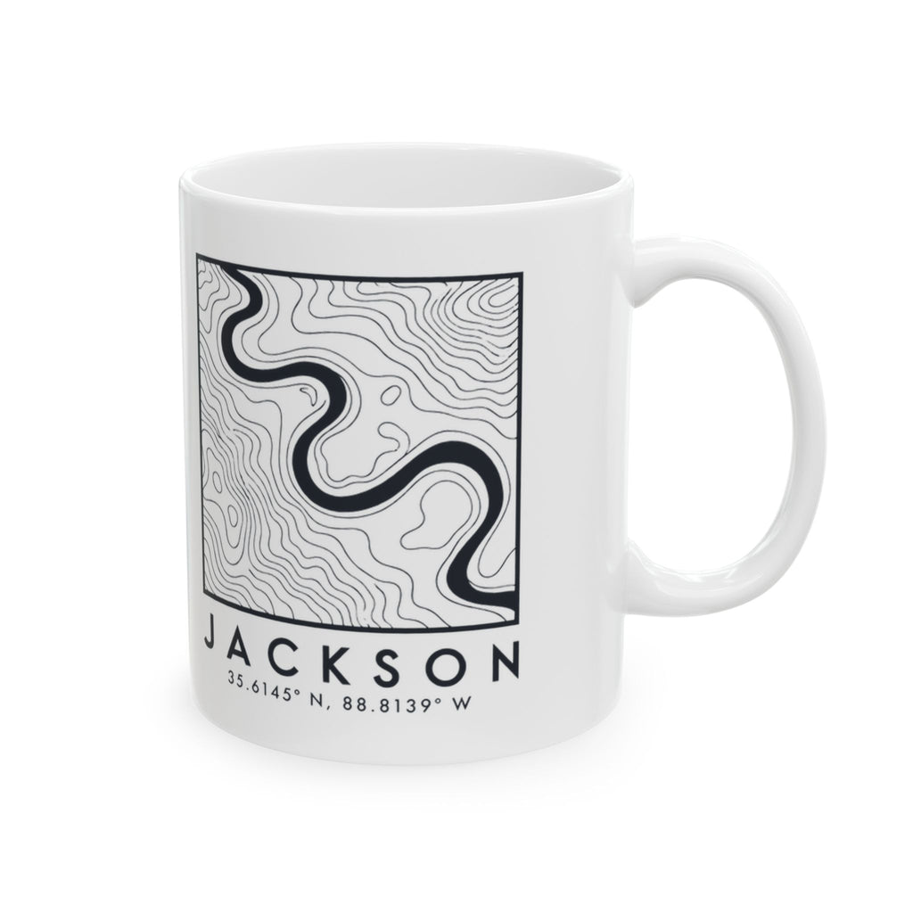 Jackson Topo Map Mug