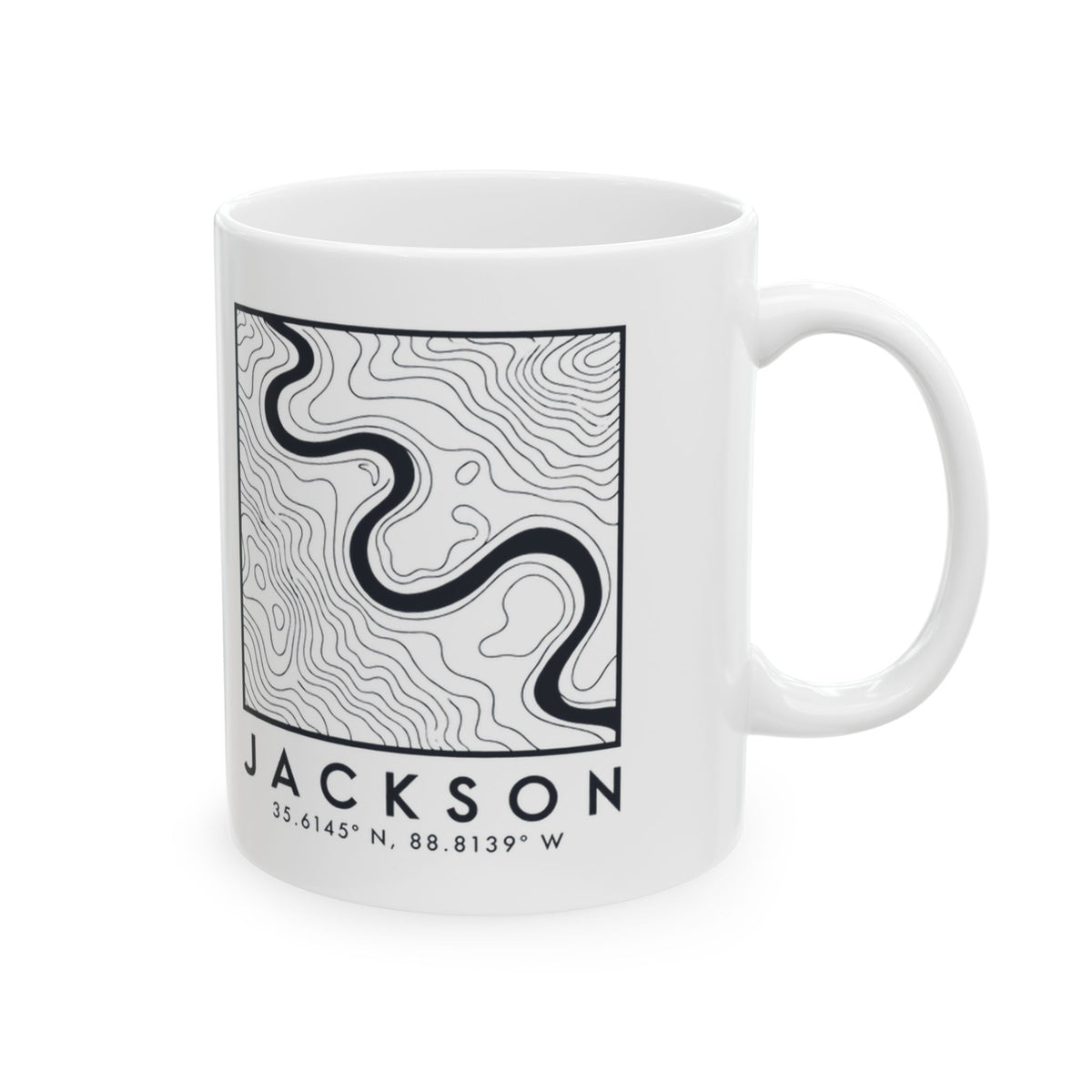 Jackson Topo Map Mug