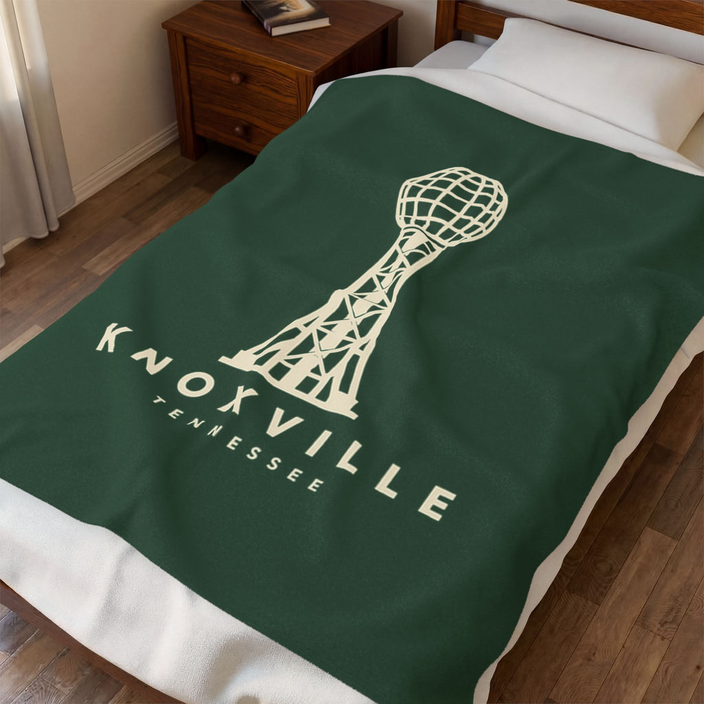 Knoxville Sunsphere Blanket (Forest Green)