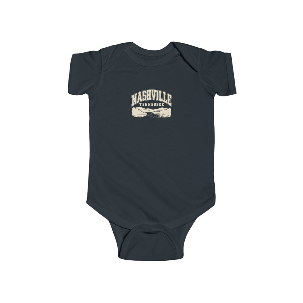 Nashville Vintage Varsity Baby Bodysuit