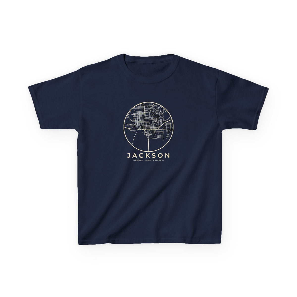Jackson Street Map Kids T-Shirt