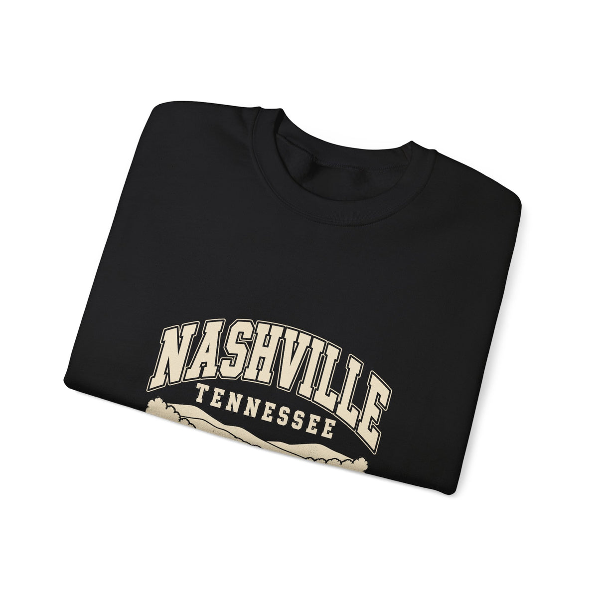 Nashville Vintage Varsity Crewneck Sweatshirt