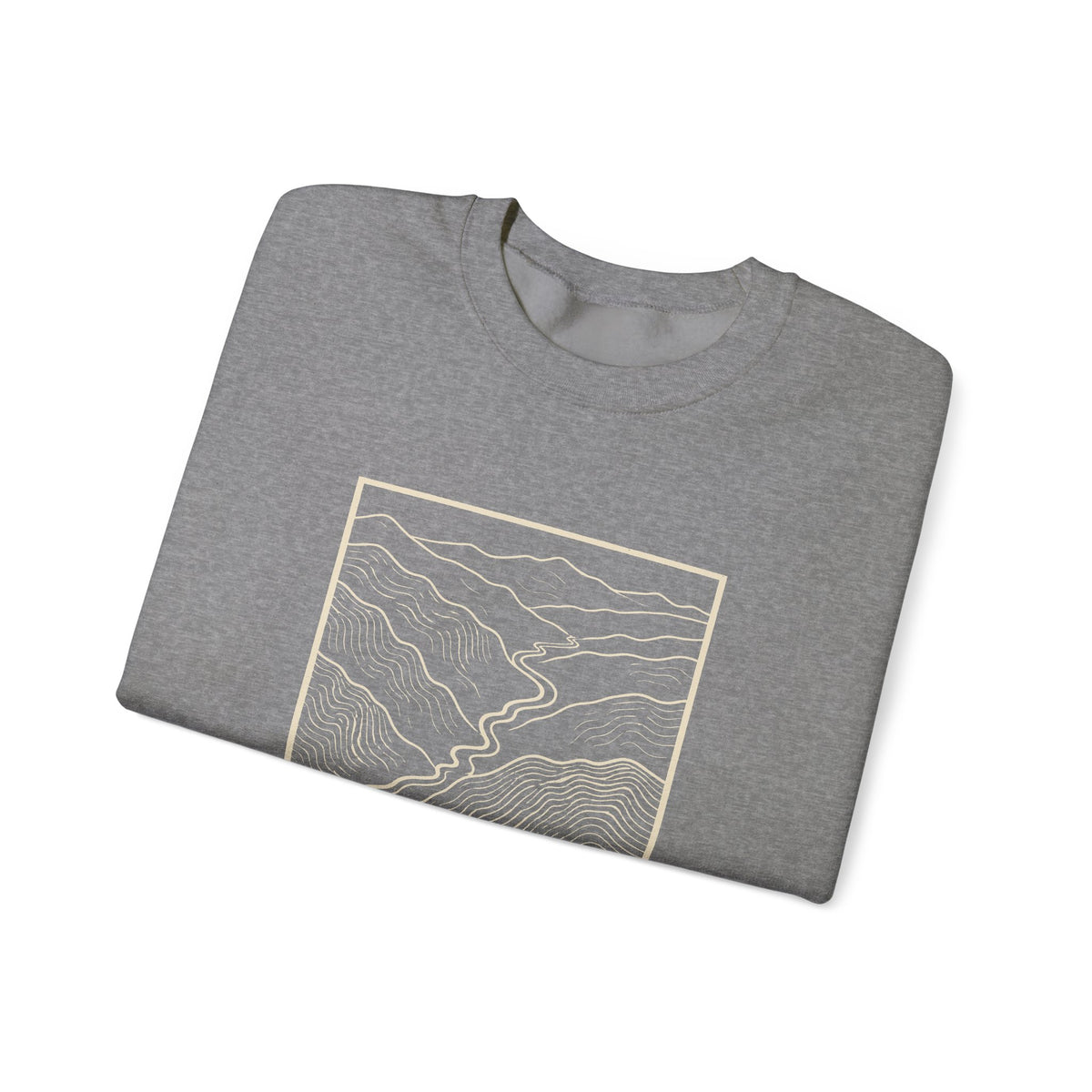 Johnson City Topo Map Crewneck Sweatshirt