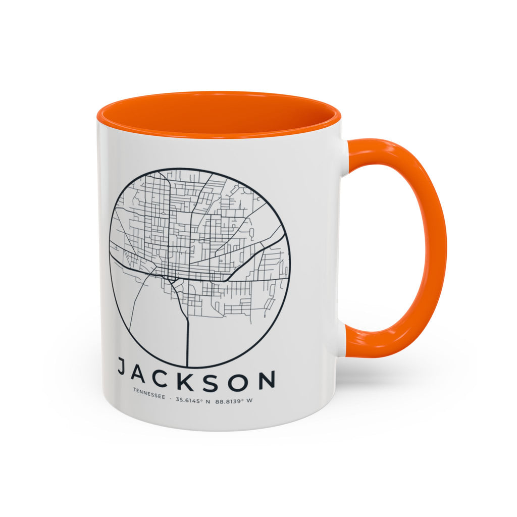 Jackson Street Map Accent Mug