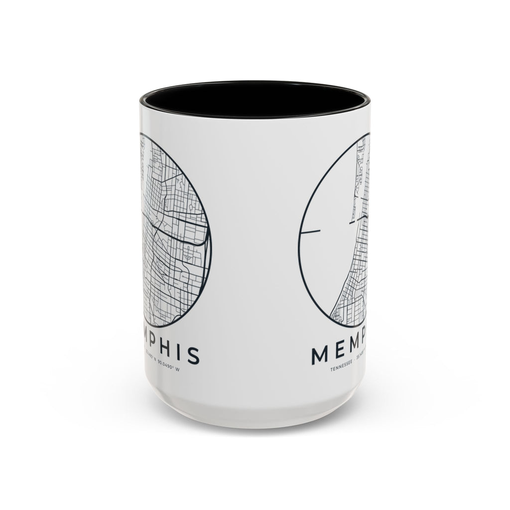 Memphis Street Map Accent Mug