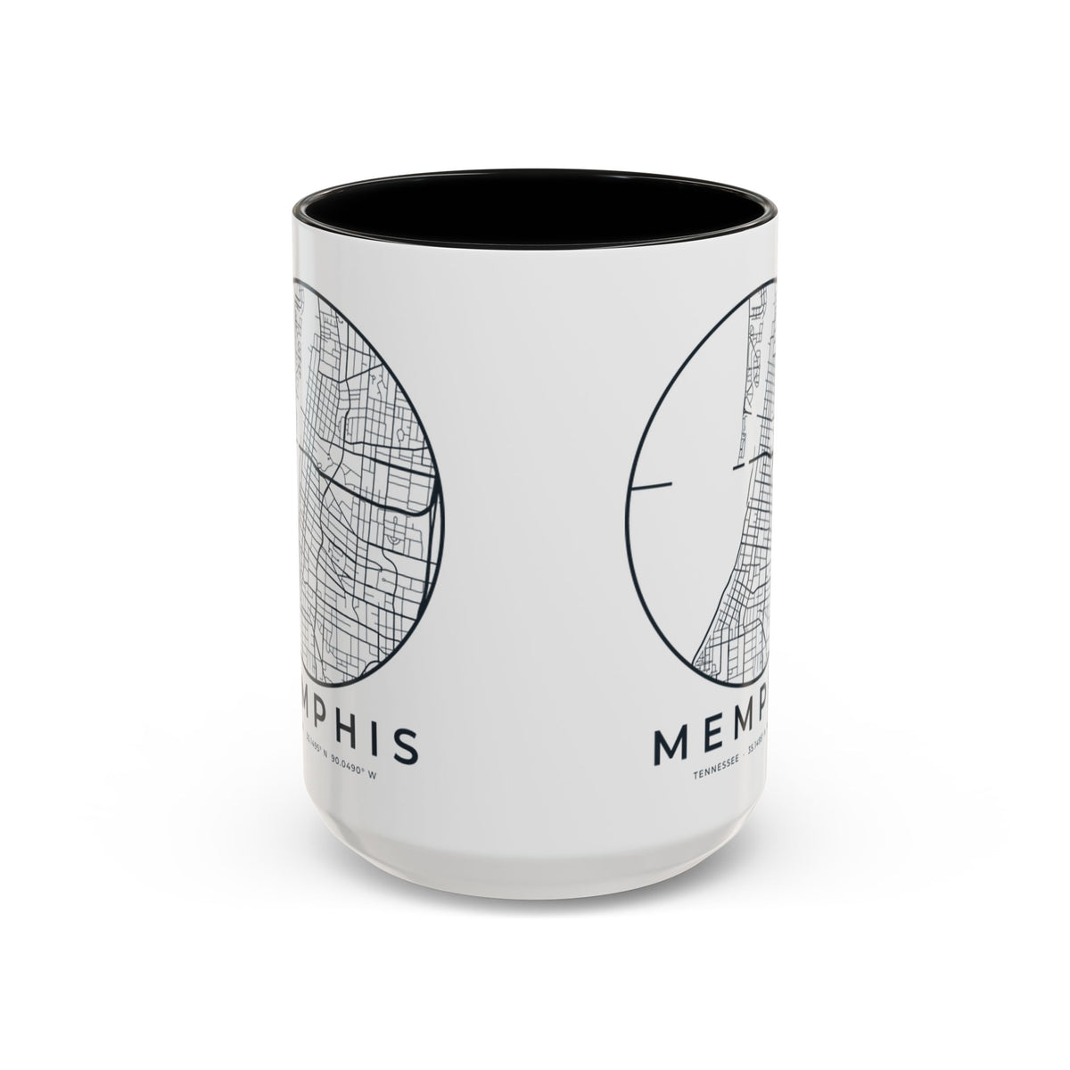 Memphis Street Map Accent Mug