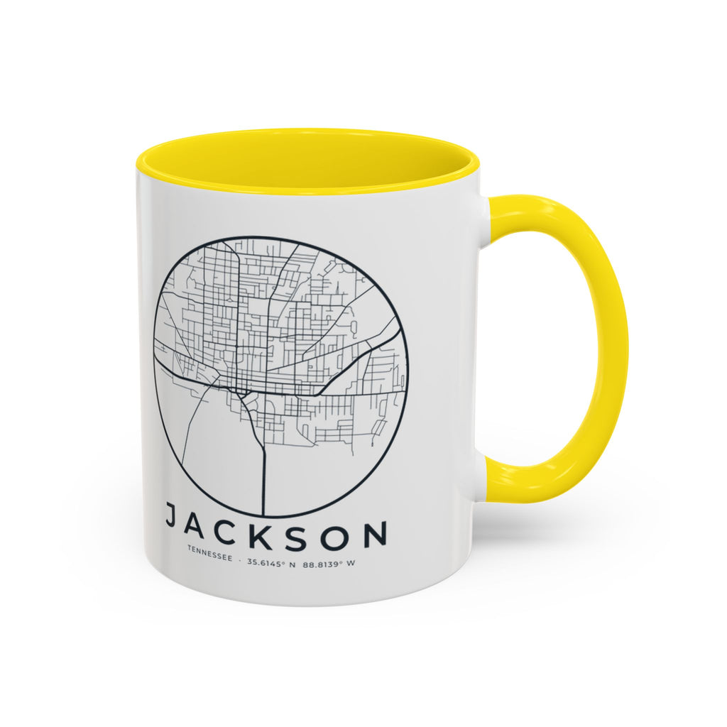 Jackson Street Map Accent Mug