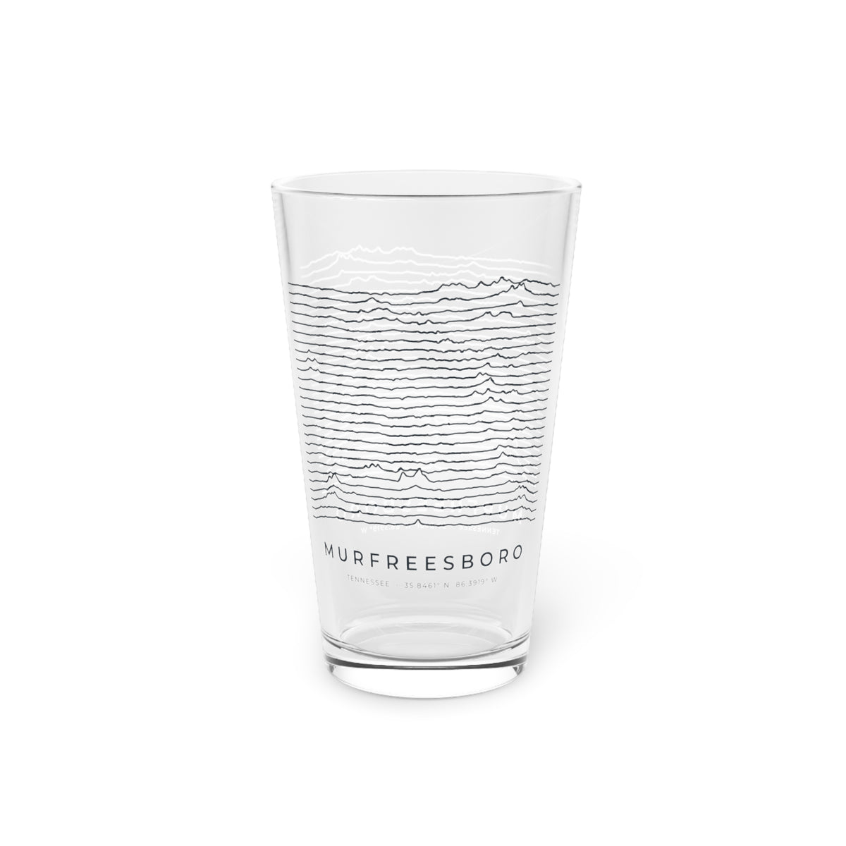 Murfreesboro Ridgeline Pint Glass