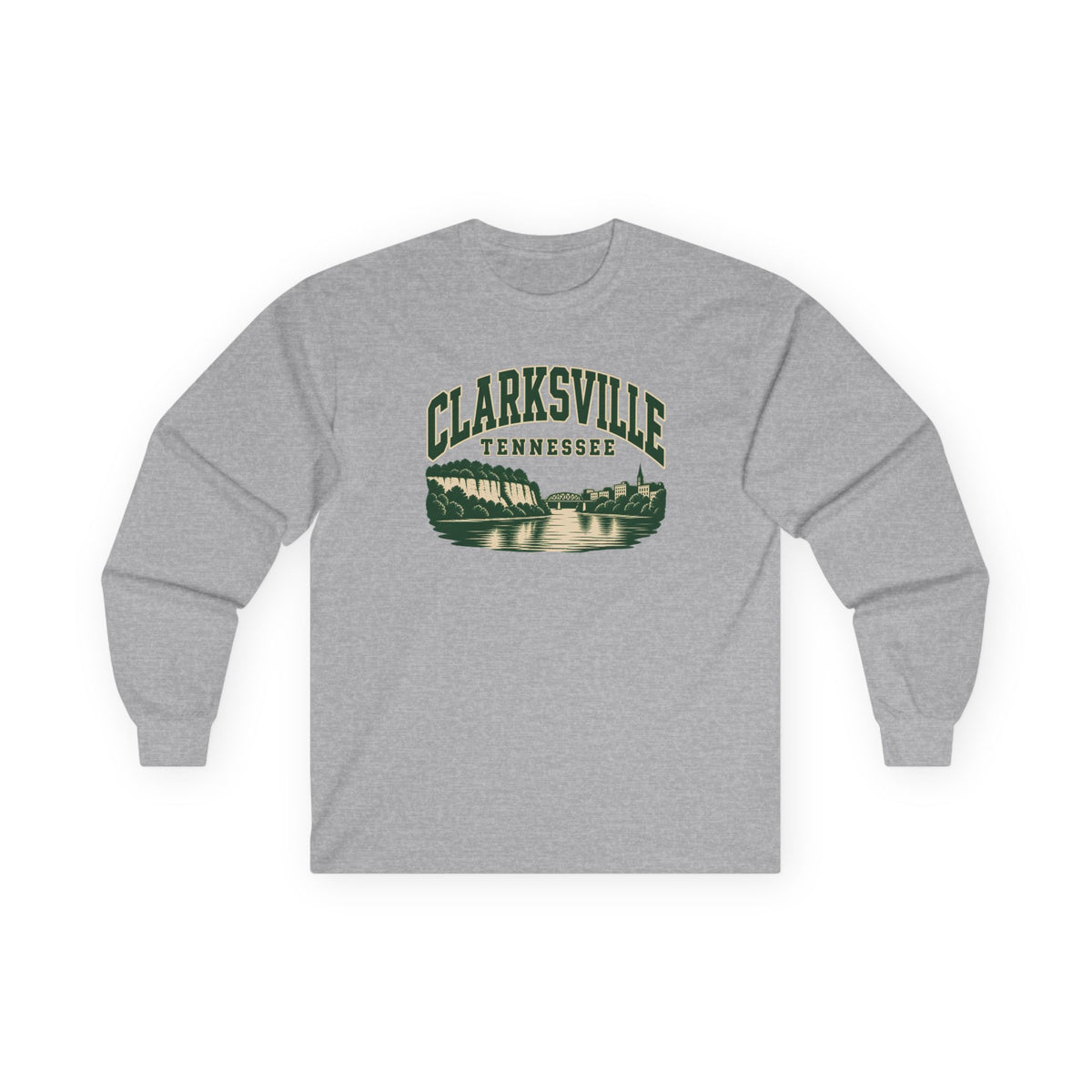 Clarksville Vintage Varsity Long Sleeve T-Shirt