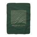 Johnson City Ridgeline Sherpa Blanket (Forest Green)