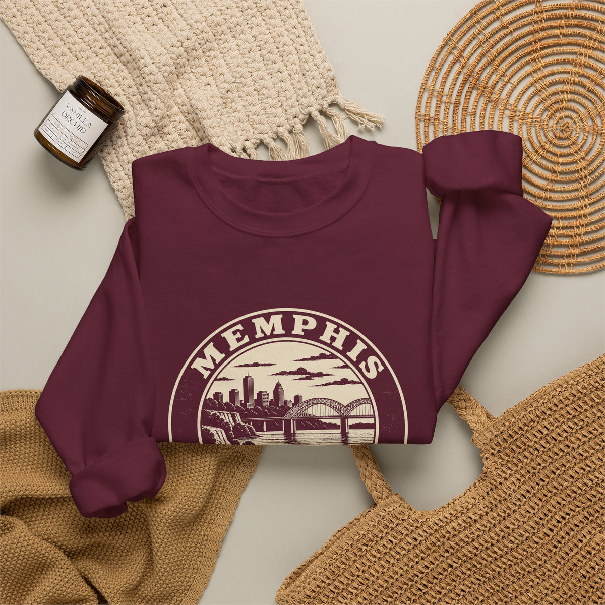 Memphis Park Badge Crewneck Sweatshirt