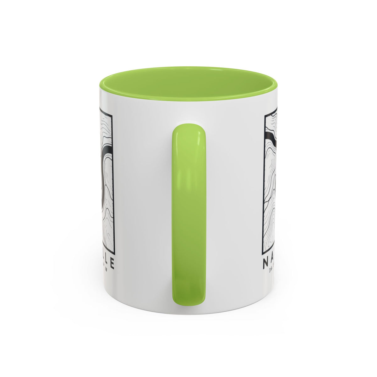 Nashville Topo Map Accent Mug