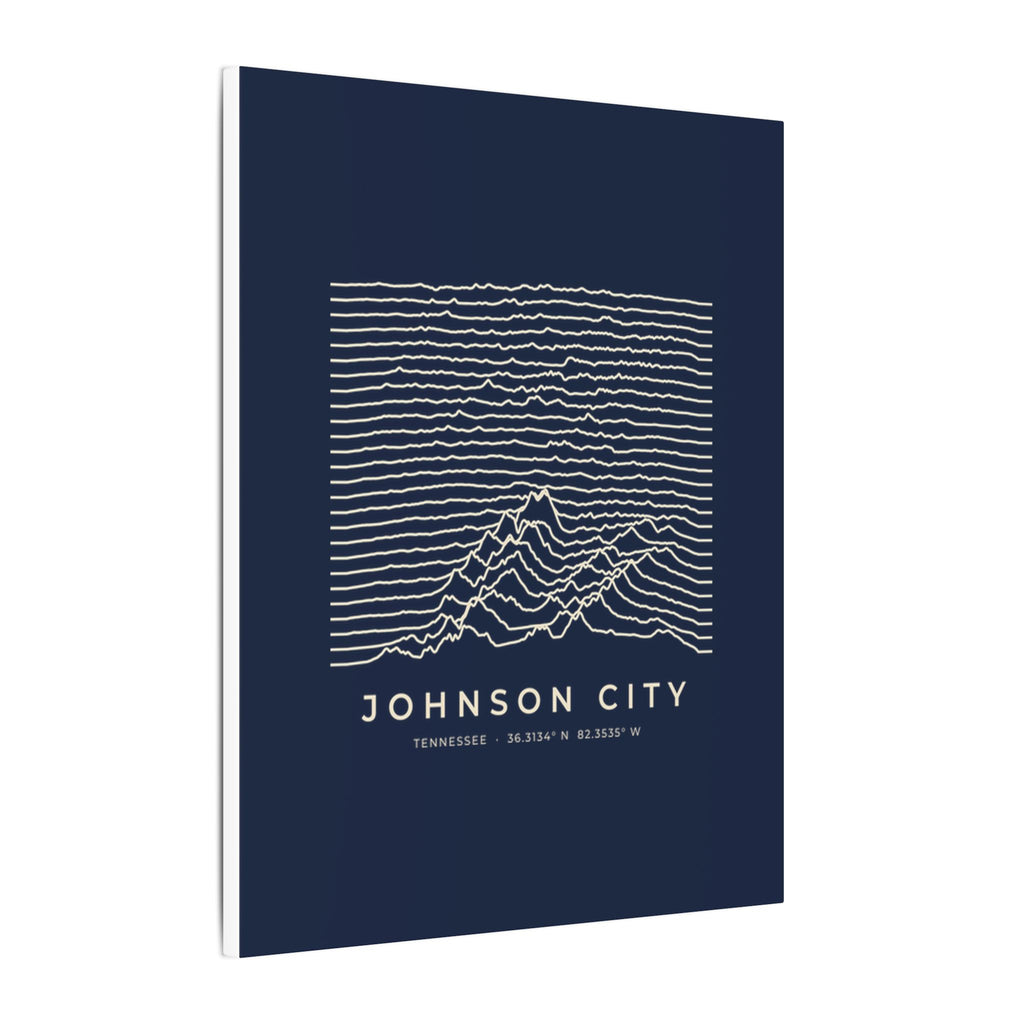 Johnson City Ridgeline Canvas Print (Navy)