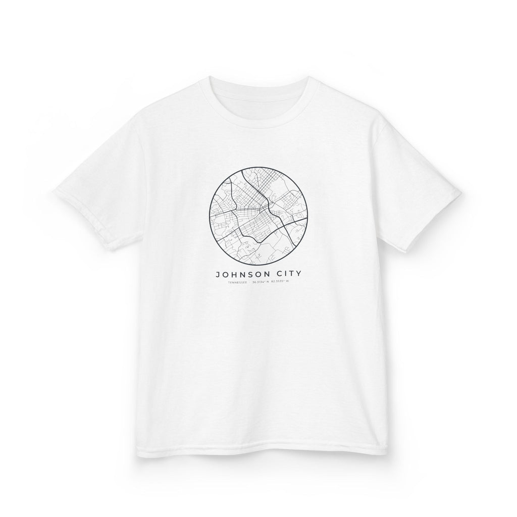 Johnson City Street Map Kids T-Shirt