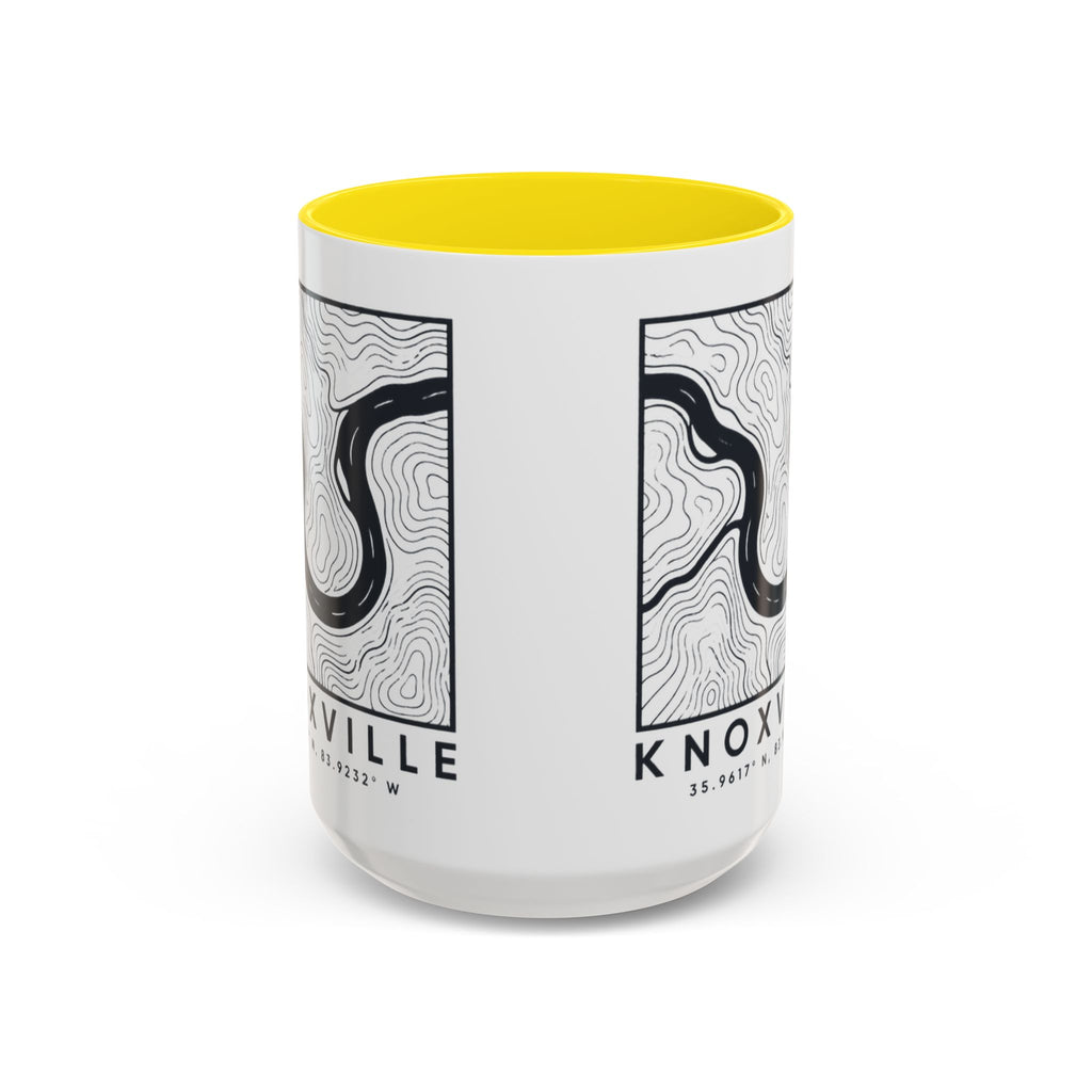 Knoxville Topo Map Accent Mug