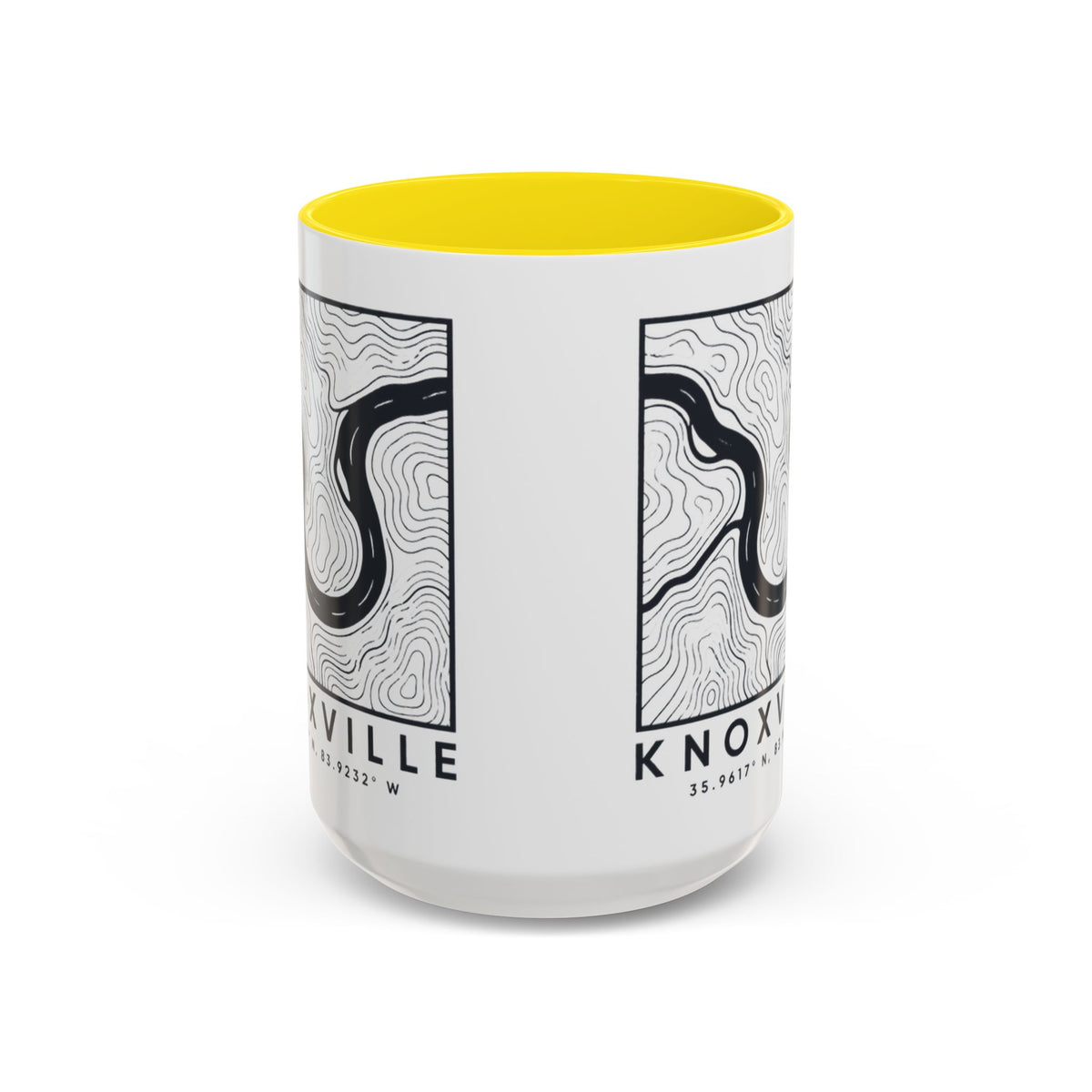 Knoxville Topo Map Accent Mug