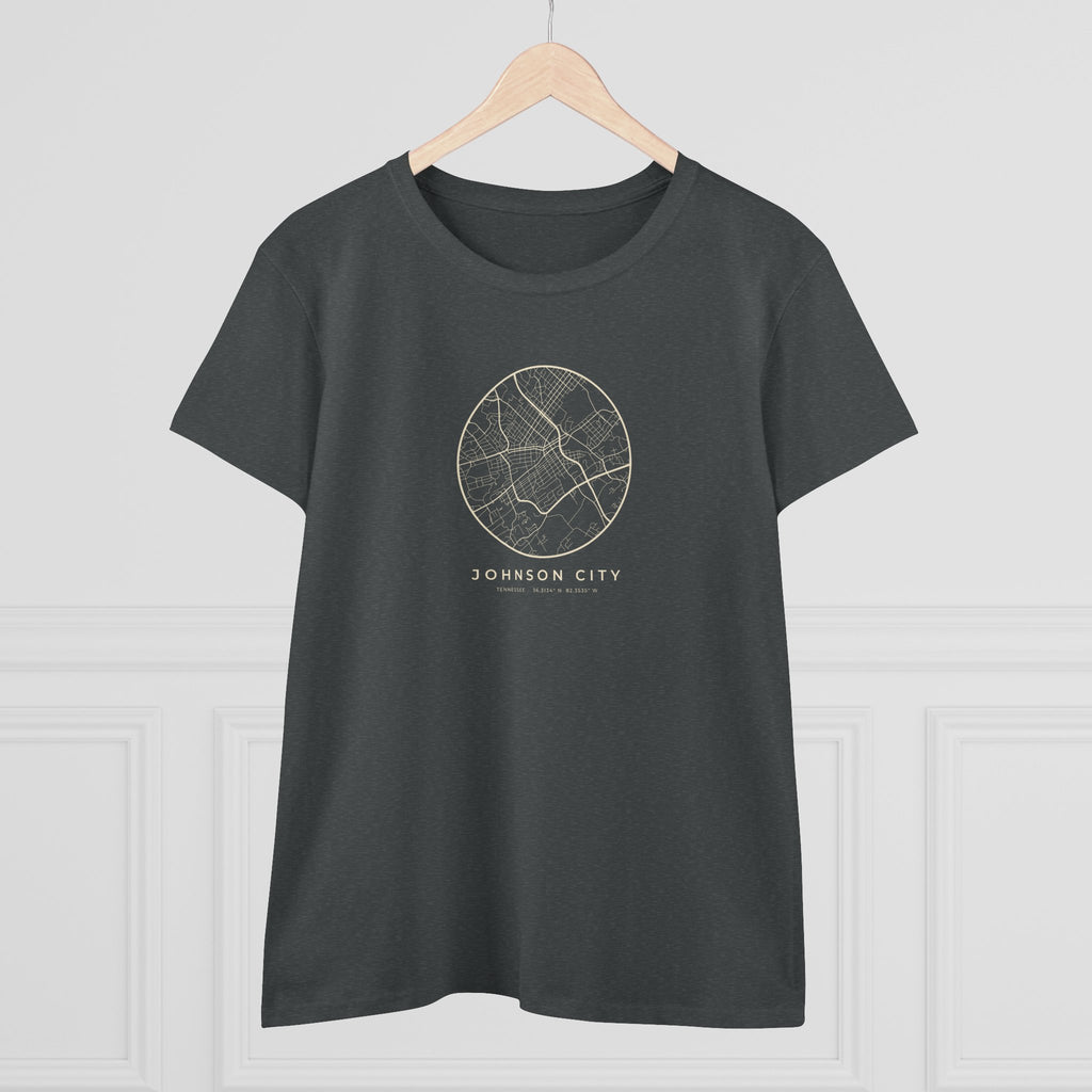 Johnson City Street Map Women's T-Shirt