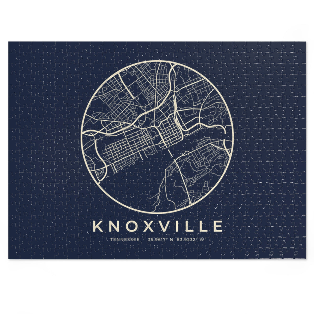 Knoxville Street Map Puzzle (Navy)