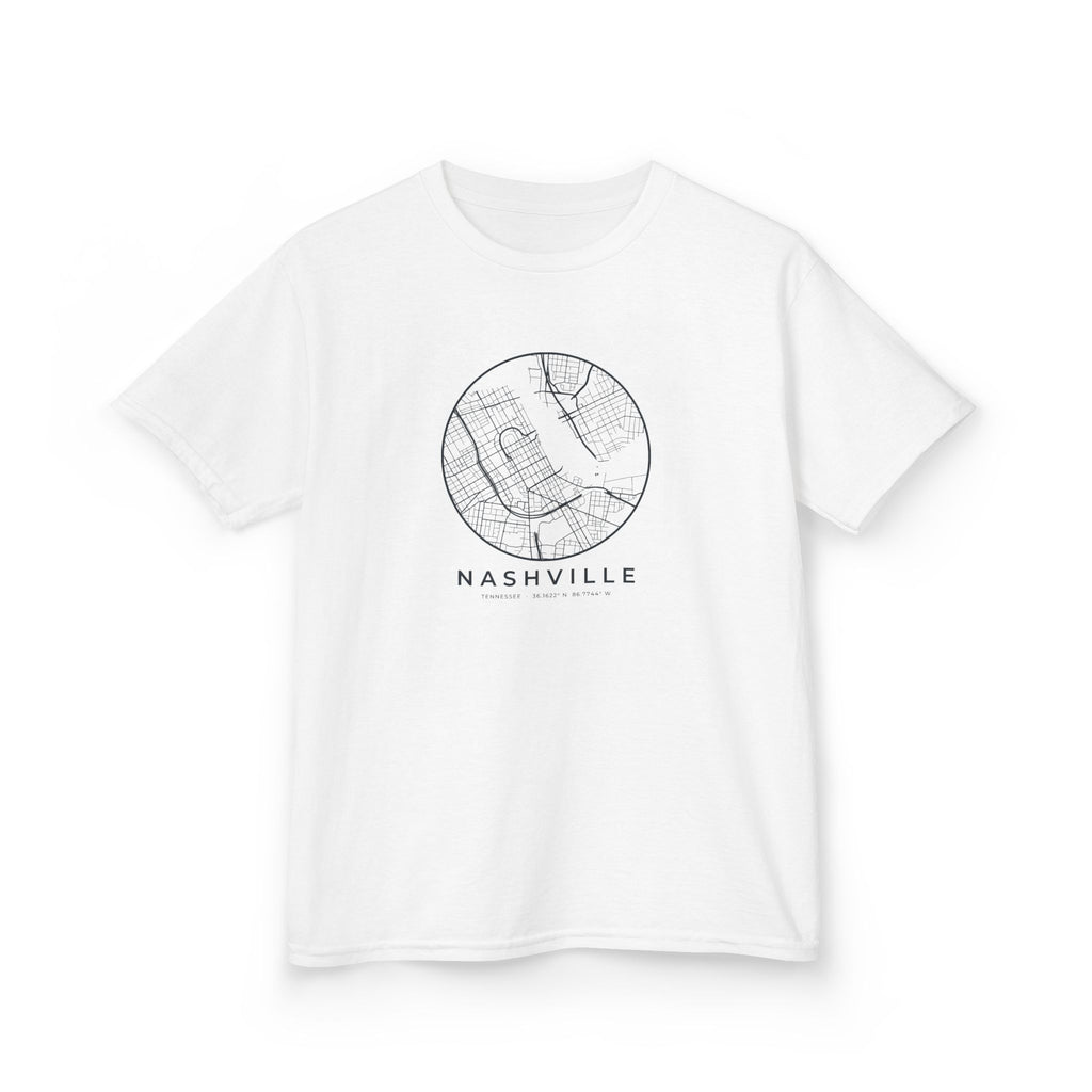 Nashville Street Map Kids T-Shirt