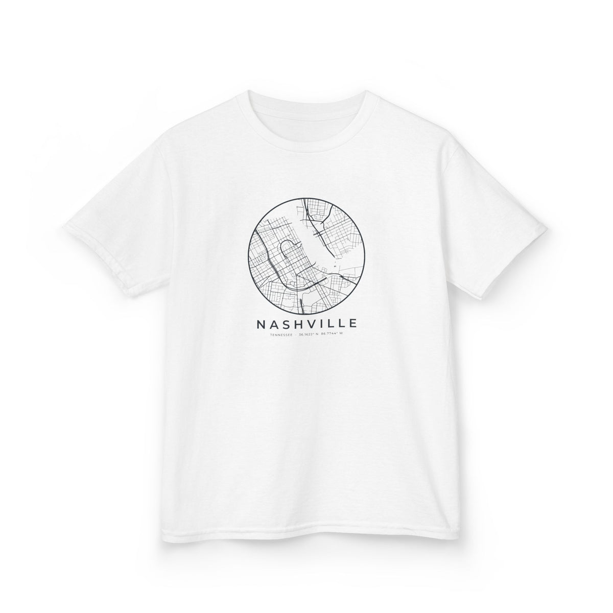 Nashville Street Map Kids T-Shirt