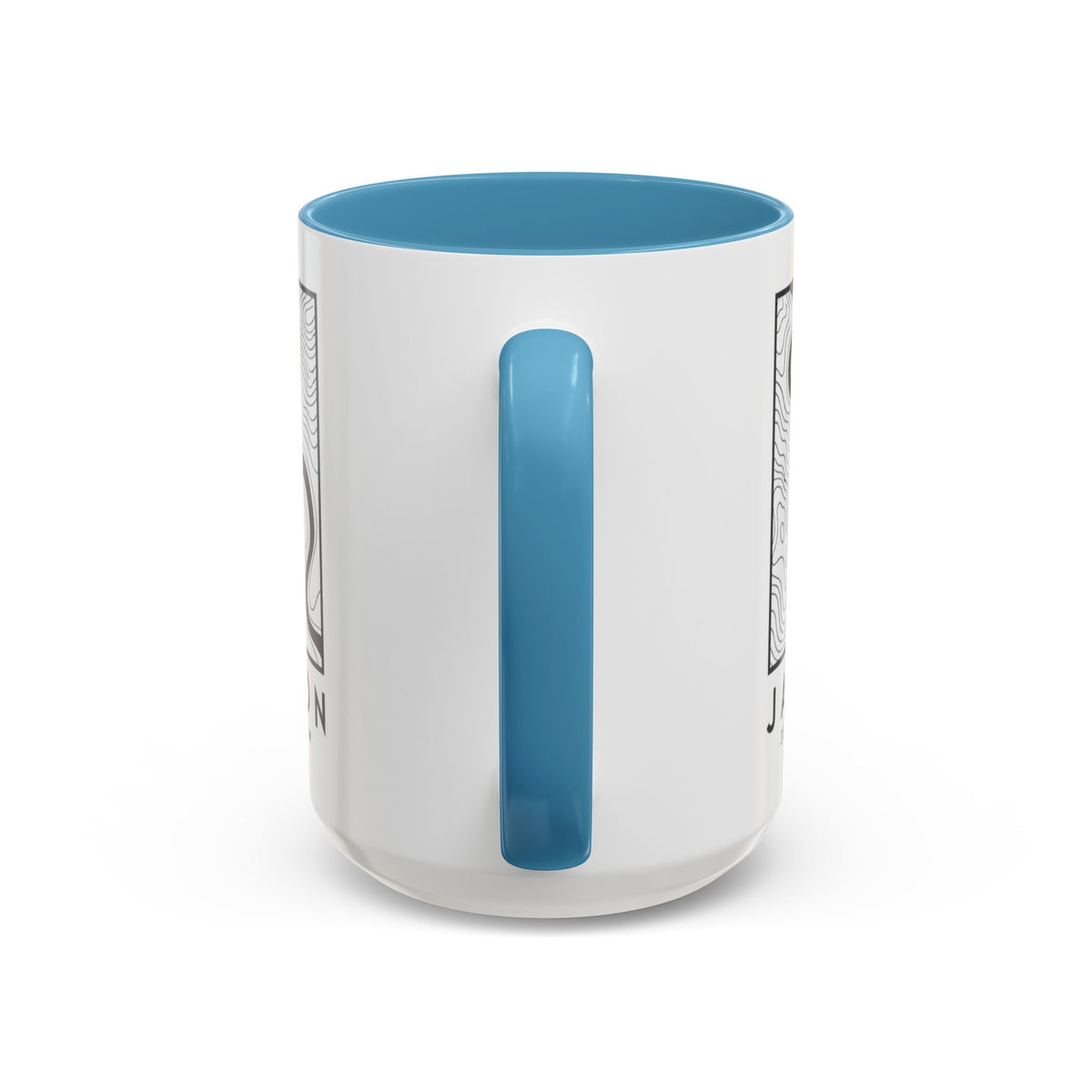 Jackson Topo Map Accent Mug