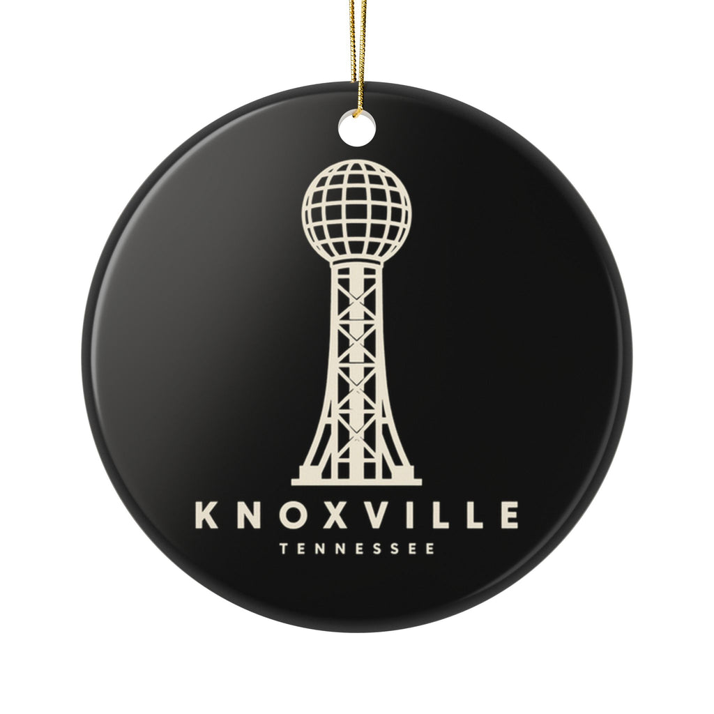 Knoxville Sunsphere Ornament (Black)