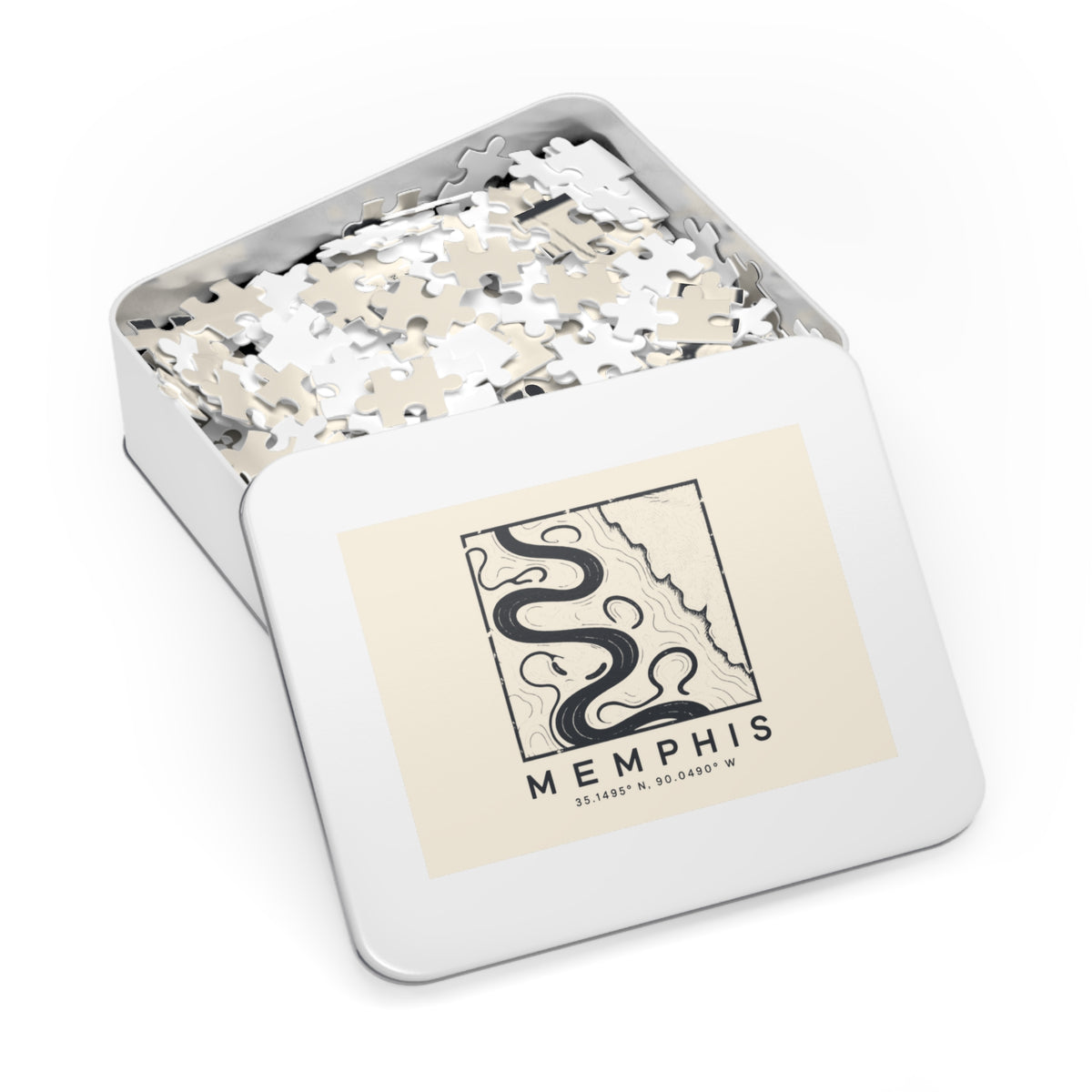 Memphis Topo Map Puzzle