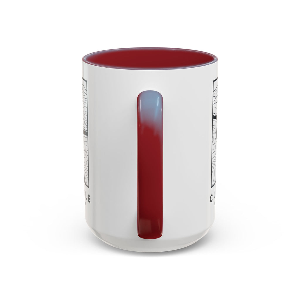 Clarksville Topo Map Accent Mug