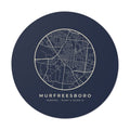 Murfreesboro Street Map Sticker (Navy)