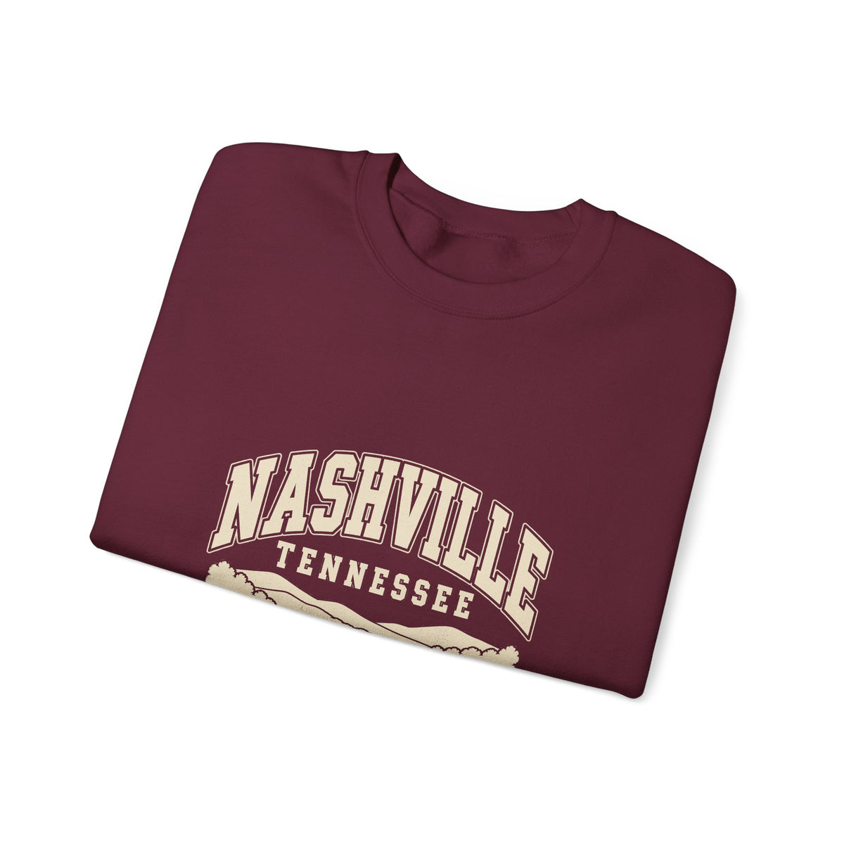 Nashville Vintage Varsity Crewneck Sweatshirt