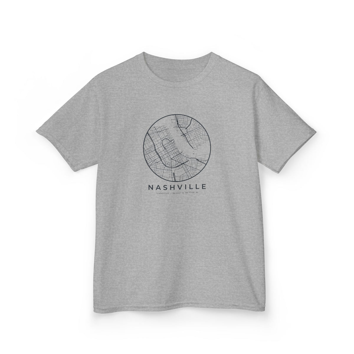 Nashville Street Map Kids T-Shirt