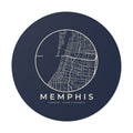 Memphis Street Map Sticker (Navy)