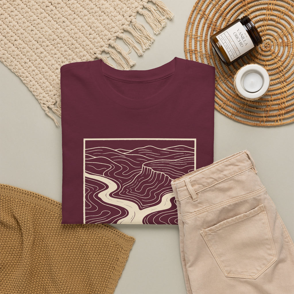 Clarksville Topo Map T-Shirt