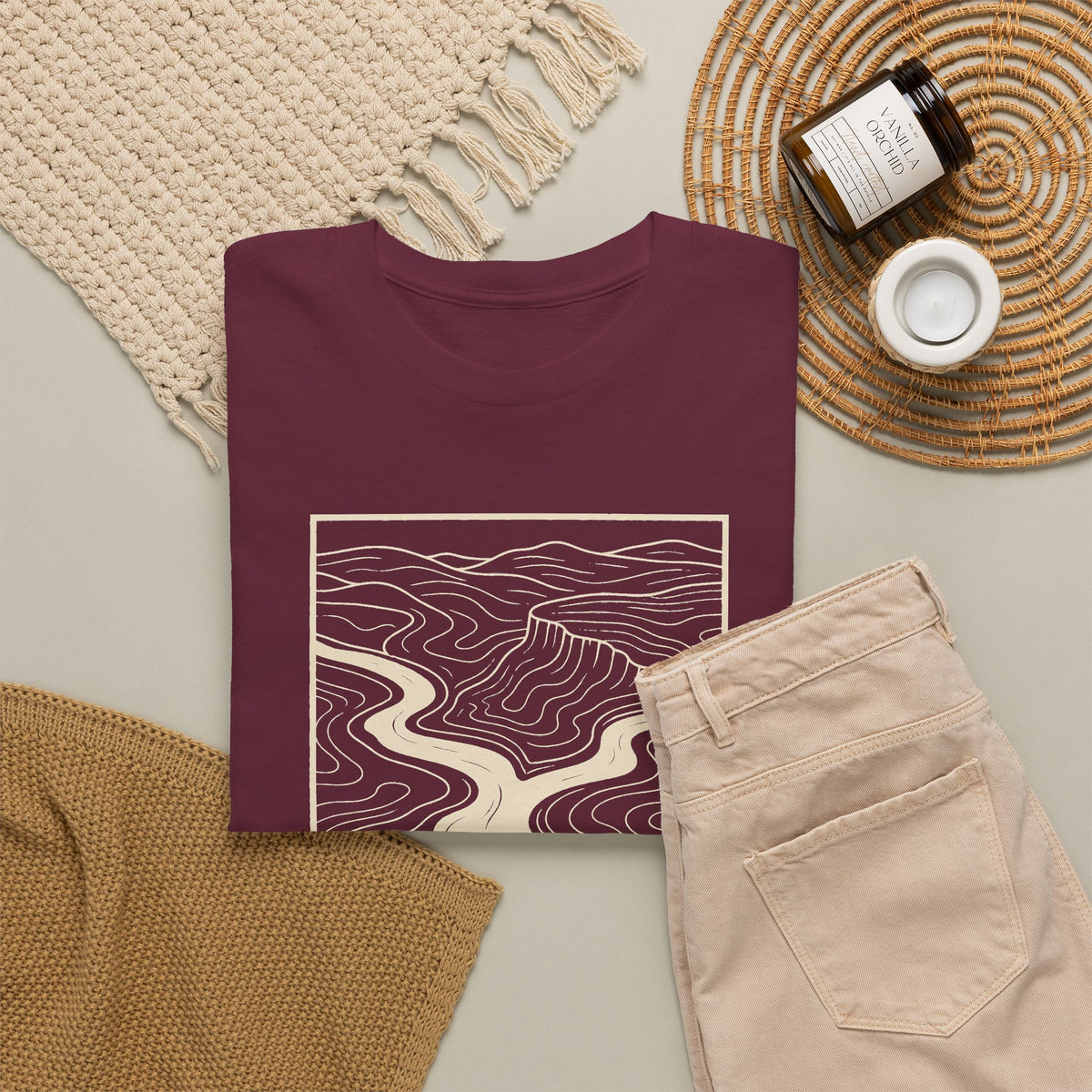 Clarksville Topo Map T-Shirt